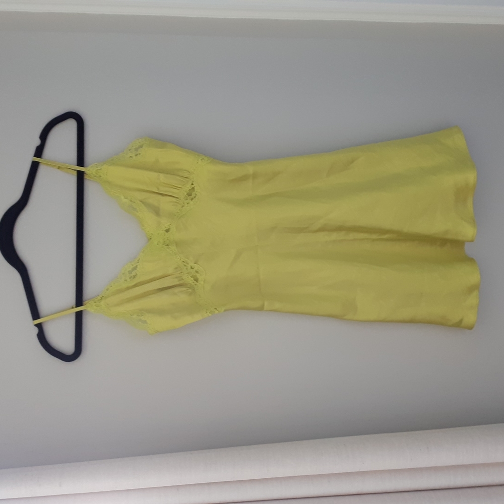 Slip dress acid green